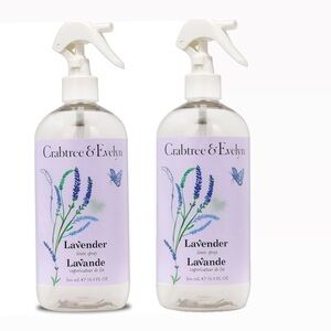 Set of 2 Crabtree & Evelyn Lavender 500mL Linen Mist (*New*)
